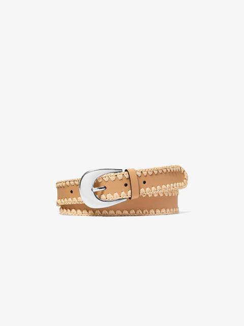 MICHAEL KORS Whipstitched Belt