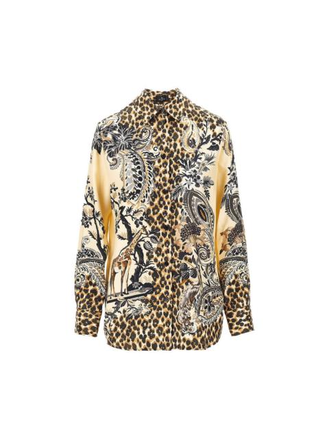Etro Etro Animalier Paisley Silk Twill Shirt Multicolor