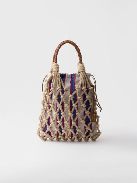 Prada Medium cotton macramé bag