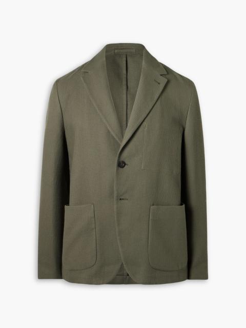 Other Designers Waffle-knit cotton suit jacket