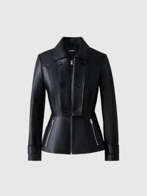 MACKAGE BARBARA Fitted Lamb Leather Jacket