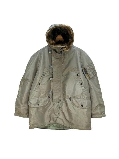 Other Designers Vintage - United Carr by BUZZ RICKSON'S Fur Hoodie Parka #A8-0201