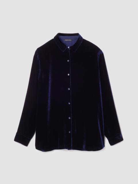 EILEEN FISHER Velvet Classic Collar Shirt