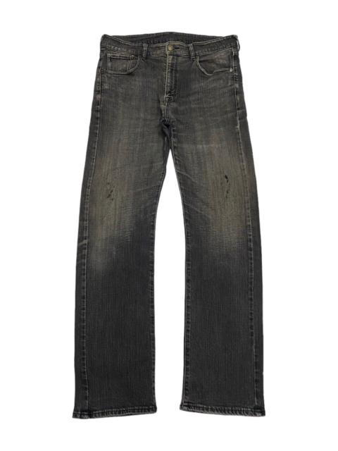 Hysteric Glamour JAPANESE AVANT GARDE STYLE DENIM CURVED DISTRESSED