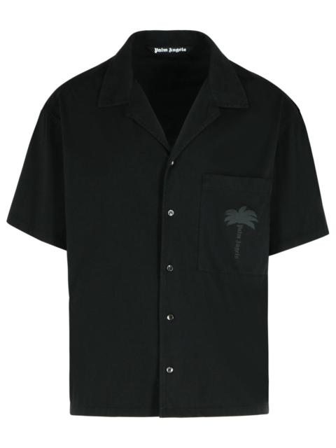 Palm Angels 'Bowling' Black Cotton Shirt Men