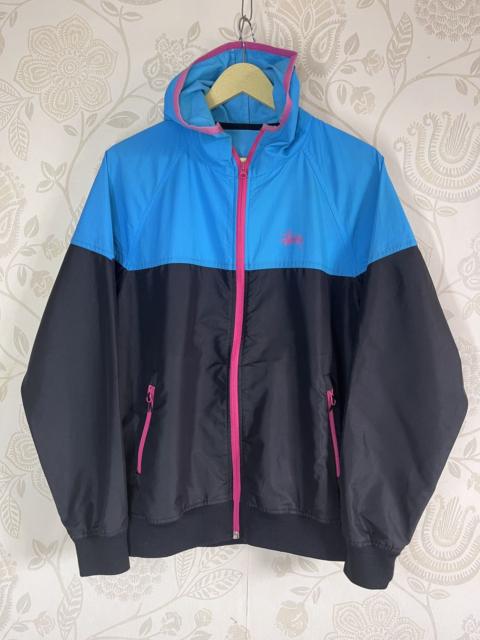 Other Designers Stussy × Vintage - Rare Stussy Japan Windbreaker Hoodie Waterproof Two Tones