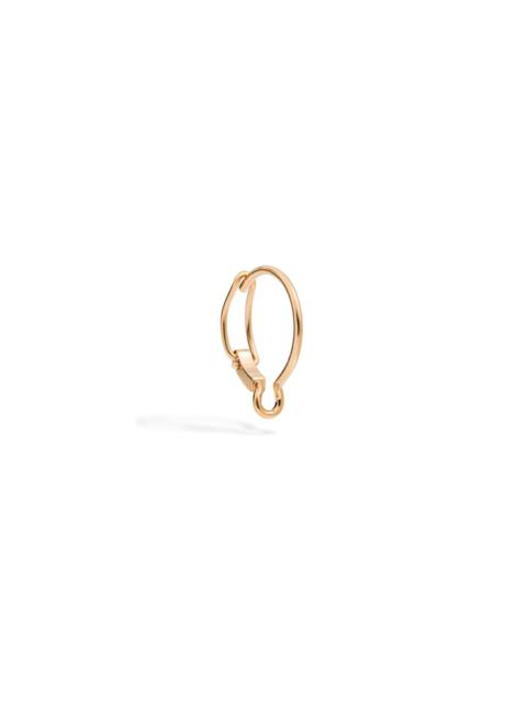 DoDo ROSE GOLD HOOP CHARM HOLDER EARRING
