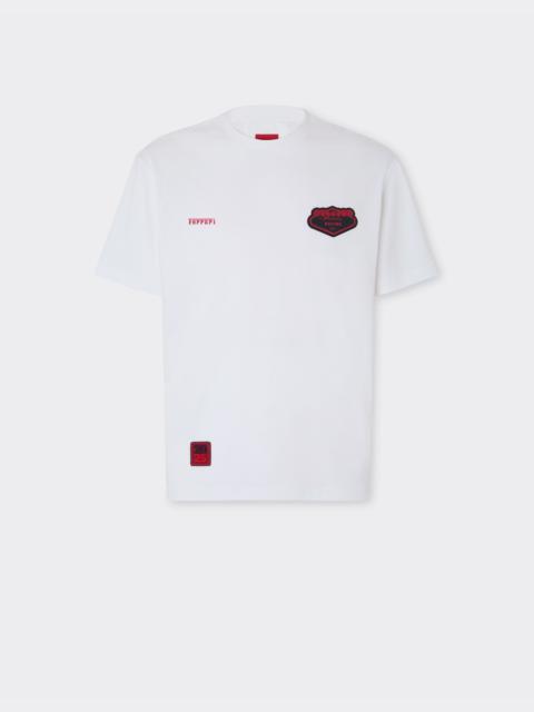 Ferrari Cotton T-shirt with Ferrari logo