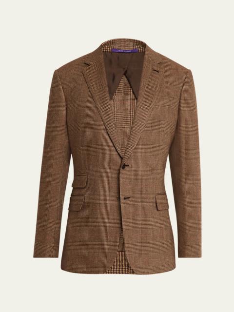 Men's Kent Hand-Tailored Plaid Suit Jacket