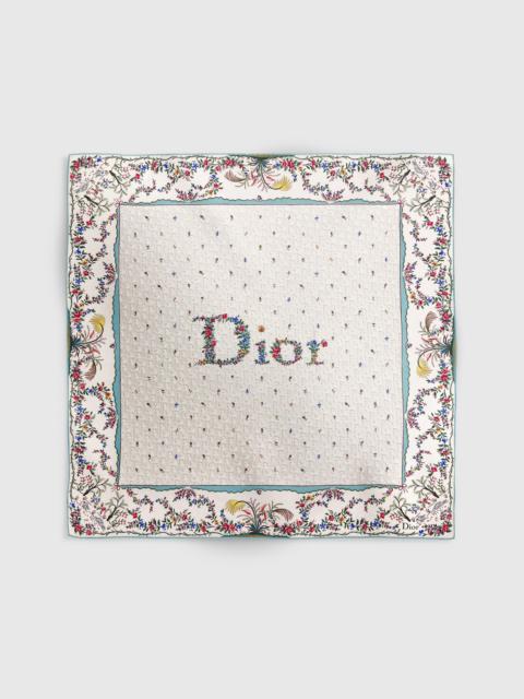 Dior Dioramour Revolution Flowers 90 Square Scarf