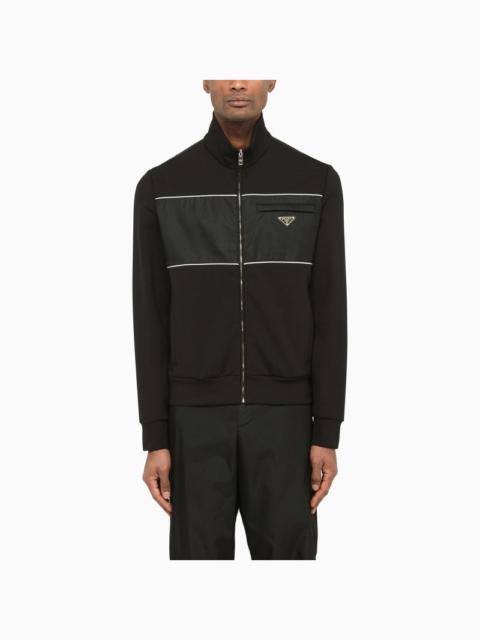 Prada Black Sweatshirt With Zip