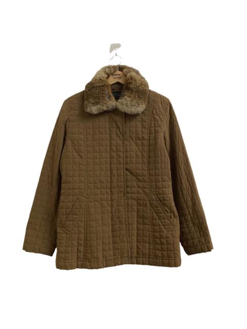 Other Designers Designer - Sonia Rykiel Quilted Fur Collar Jacket