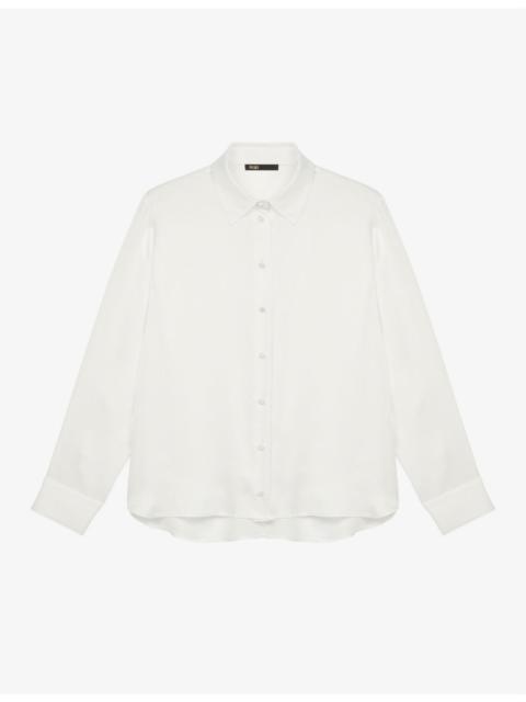 maje Cecily silk shirt