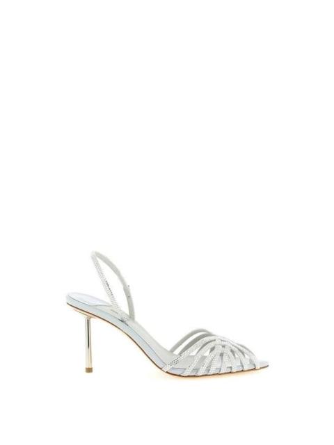 Other Designers LE SILLA Embrace Gray 80mm Sandals New & Authentic (Women's