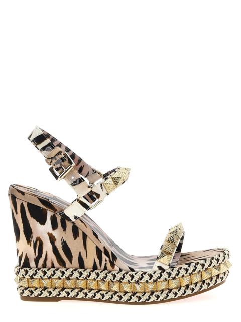 Christian Louboutin Pyraclou Wedges Multicolor