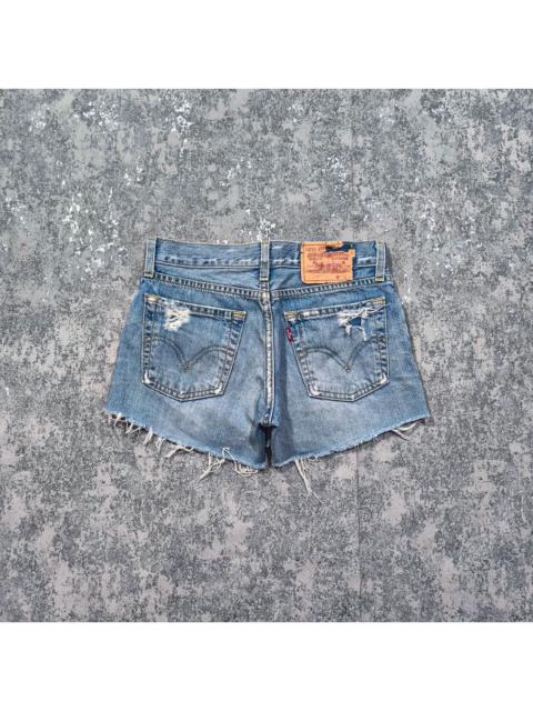 Levi's vintage trashed paint stained levis cut-off shorts