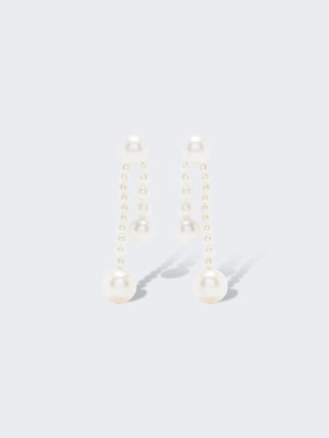 SOPHIE BILLE BRAHE Ruban de Pearl Earrings 14K Yellow Gold
