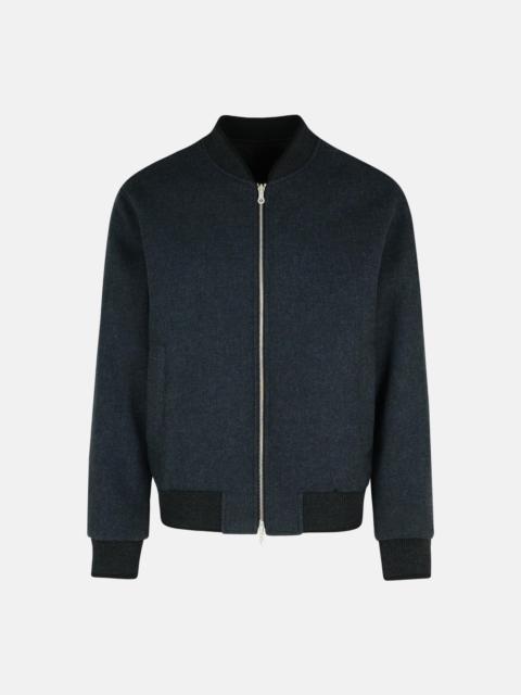 Dries Van Noten 'VOLKER' REVERSIBLE BLACK COTTON BLEND JACKET