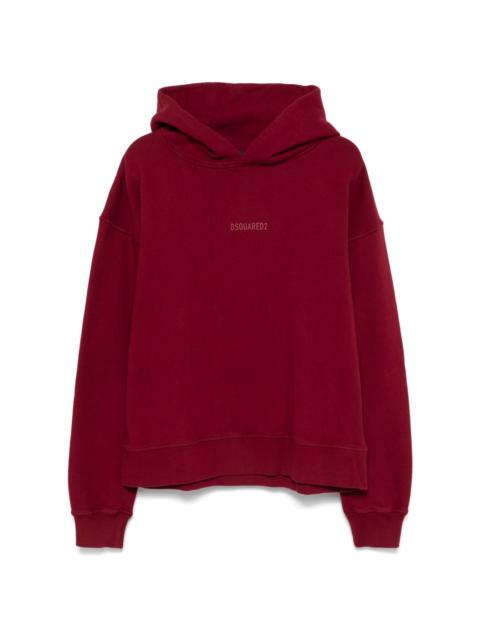 DSQUARED2 logo-raised hoodie