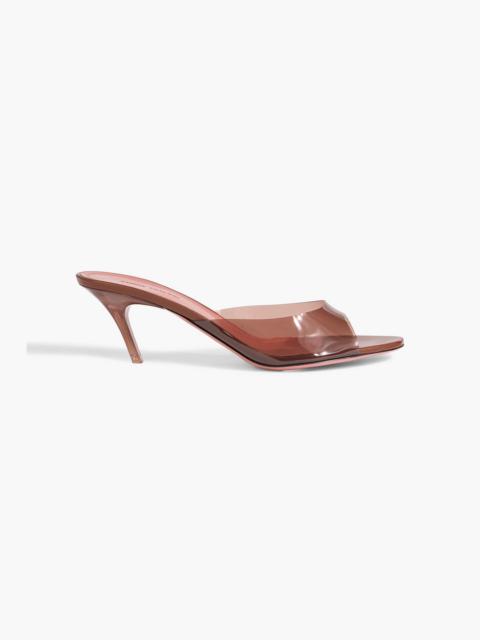 Amina Muaddi Alexa Glass 60 PVC mules