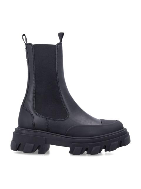 GANNI Cleated Mid Chelsea Boots