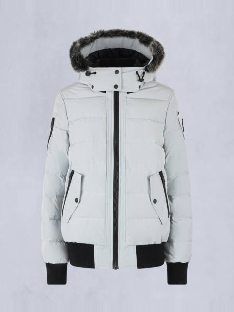 MOOSE KNUCKLES ONYX LADRIERE SHEARLING BOMBER JACKET