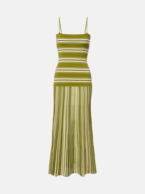 FAITHFULL Esenia striped cotton-blend maxi dress