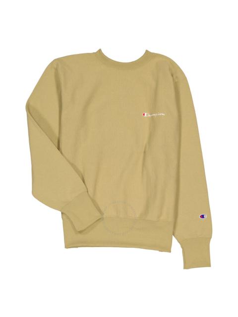 Champion Champion Sand Reverse Weave Script Logo Crew Sweatshirt