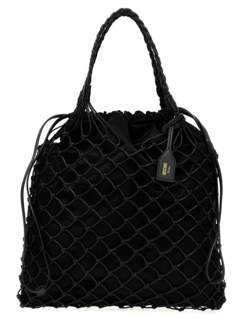 Moschino Women Woven Nappa Leather Shopping Bag