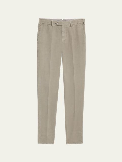 Men's Modern Fit Flat-Front Pants