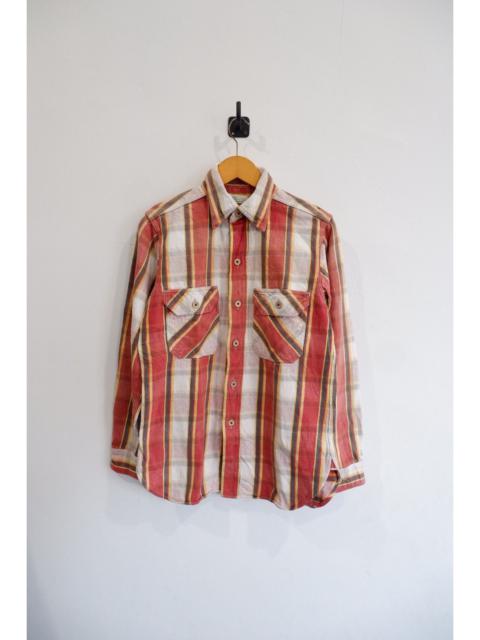 The Flat Head - Vtg Hellers Cafe Heavy Weight Flannel