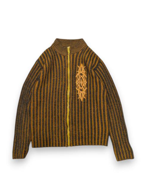 Other Designers Cable Knit LGB If Six Was Nine Style Wash Zip Sweater Jacket