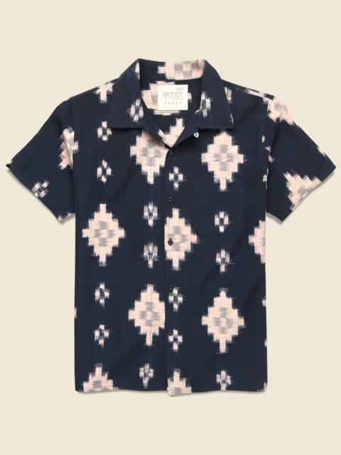 KARDO Handwoven Ikat Shirt - Black