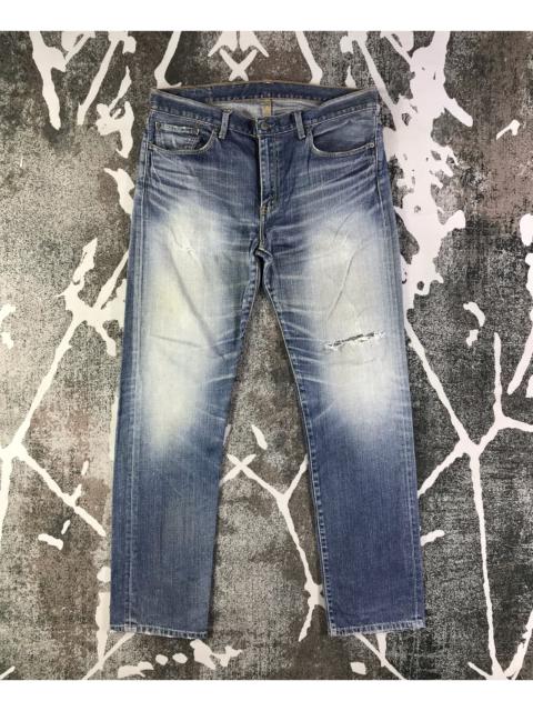 Other Designers Vintage - Vintage Levis 505 Jeans Blue Wash Distressed Denim KJ1728