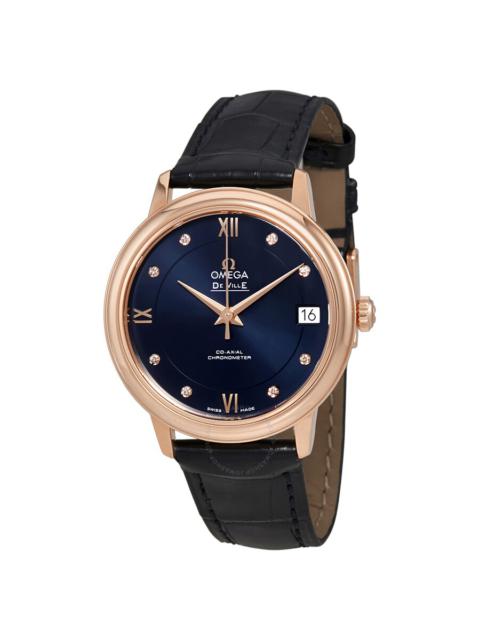 OMEGA Omega De Ville Prestige Blue Diamond Dial Ladies Watch 424.53.33.20.53.001