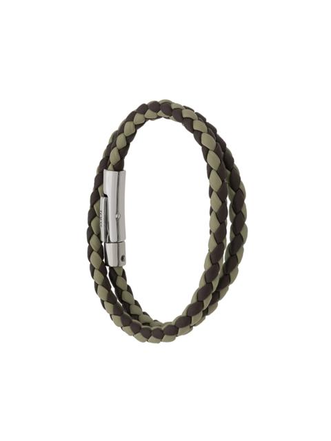 Tod's Two-tone Weave Wrap Bracelet
