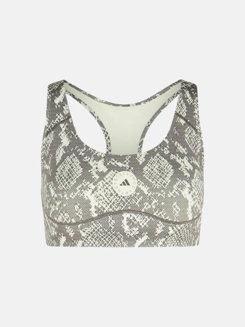 adidas SNAKE PRINT POLYESTER BLEND SPORTY TOP