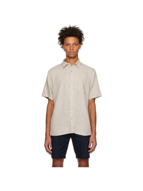 Vince Beige Pocket Shirt