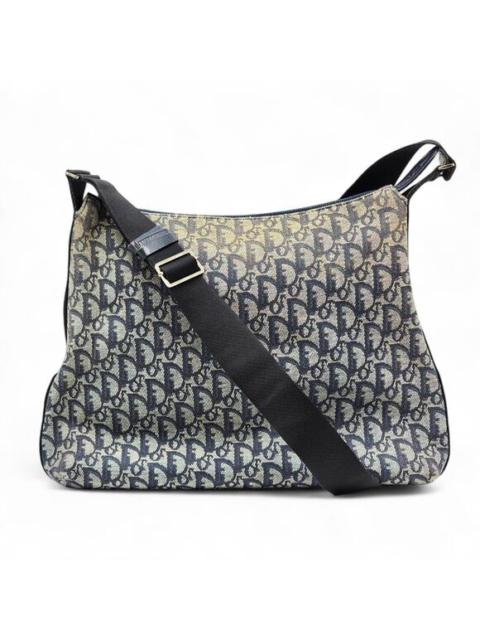 Christian Dior Trotter Monogram Canvas Unisex Messenger Bag Navy Blue – vintage