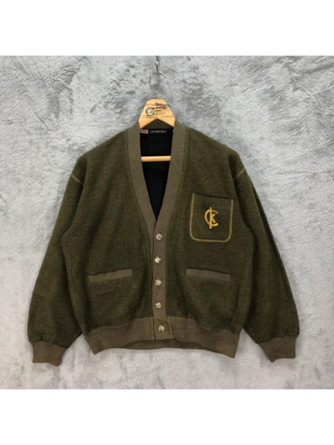Other Designers Calvin Klein - Vintage Calvin Klein Sport CK Logo Fleece Cardigan #5320-184