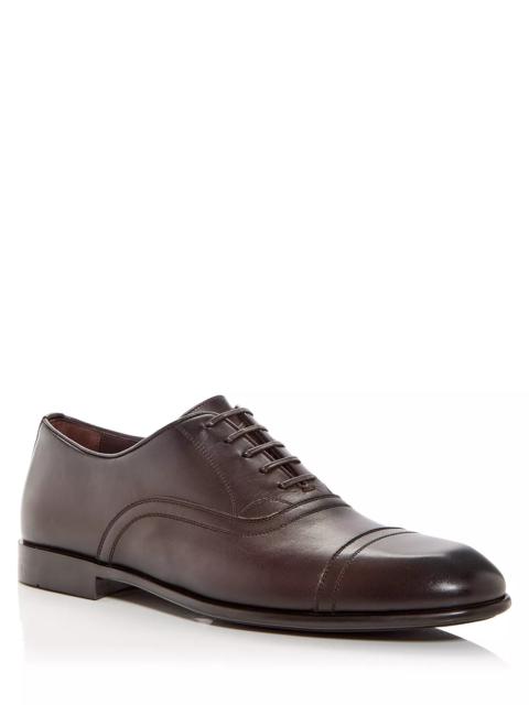 FERRAGAMO Men's Cortez Cap Toe Oxfords