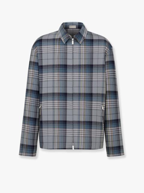 Dior Madras Shirt With Zip Closure