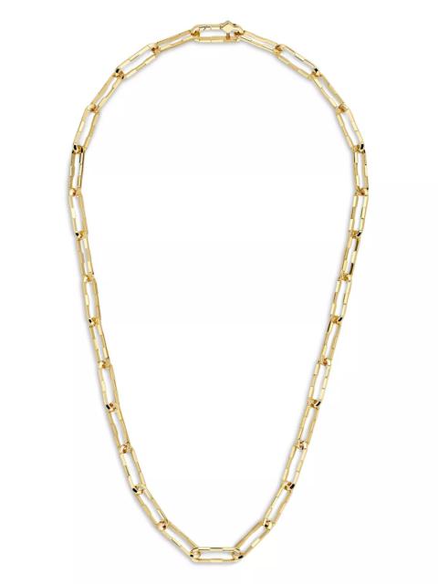 GUCCI 18K Yellow Gold Link to Love Large Square Link Chain Necklace, 19.6"