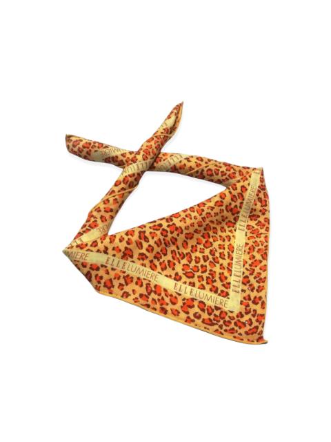 Other Designers Japanese Brand - Elle orange Leopard Designed Bandana Handkerchief Dress