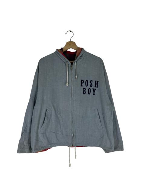 Other Designers Vintage - VINTAGE REVERSIBLE BOMBER JACKET POSH BOY BIG LOGO