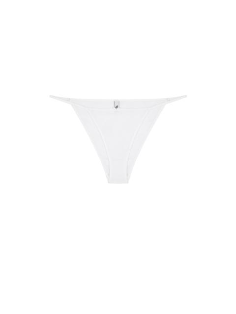 Cou Cou The Tanga Brief: Cotton Jersey White