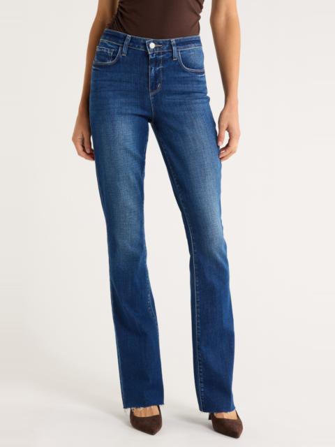 L'AGENCE L'AGENCE Ruth Raw Hem Straight Leg Jeans in Marvista at Nordstrom