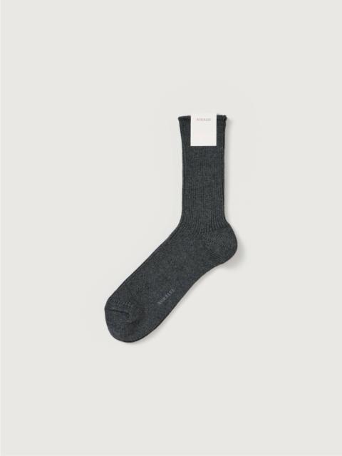 AURALEE COTTON CASHMERE LOW GAUGE SOCKS