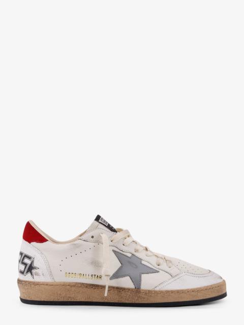 Golden Goose Golden Goose Ball Star Distressed Leather Sneakers White