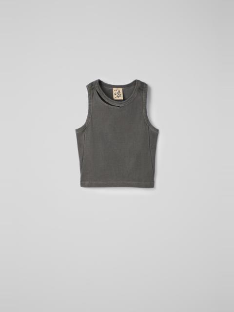 CAMPERLAB Faded Black Ribbed Tank Top